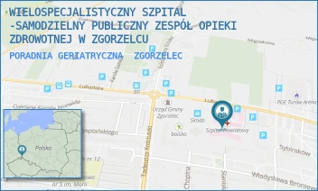 PORADNIA GERIATRYCZNA - WIELOSPECJALISTYCZNY SZPITAL -SAMODZIELNY PUBLICZNY ZESPÓŁ OPIEKI ZDROWOTNEJ W ZGORZELCU - UL. LUBAŃSKA 11-12,  ZGORZELEC