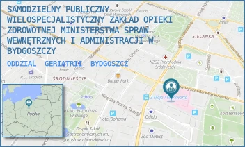 ODDZIAĹ GERIATRII - SAMODZIELNY PUBLICZNY WIELOSPECJALISTYCZNY ZAKŁAD OPIEKI ZDROWOTNEJ MINISTERSTWA SPRAW WEWNĘTRZNYCH I ADMINISTRACJI W BYDGOSZCZY - MARKWARTA 4-6,  BYDGOSZCZ