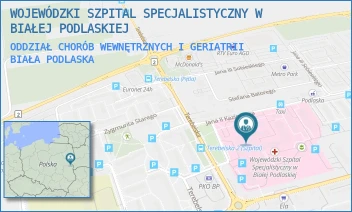 ODDZIAŁ CHORÓB WEWNĘTRZNYCH I GERIATRII - WOJEWÓDZKI SZPITAL SPECJALISTYCZNY W BIAŁEJ PODLASKIEJ - TEREBELSKA 57-65,  BIAŁA PODLASKA