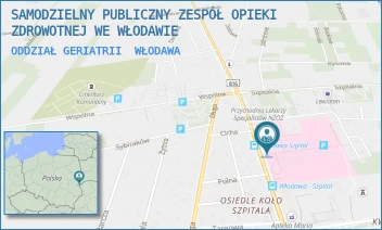 ODDZIAŁ GERIATRII - SAMODZIELNY PUBLICZNY ZESPÓŁ OPIEKI ZDROWOTNEJ WE WŁODAWIE - AL. JÓZEFA PIŁSUDSKIEGO 64,  WŁODAWA