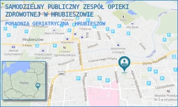 PORADNIA GERIATRYCZNA - SAMODZIELNY PUBLICZNY ZESPÓŁ OPIEKI ZDROWOTNEJ W HRUBIESZOWIE - MICKIEWICZA 2,  HRUBIESZÓW