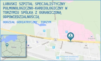 ODDZIAŁ GERIATRYCZNY - LUBUSKI SZPITAL SPECJALISTYCZNY PULMONOLOGICZNO-KARDIOLOGICZNY W TORZYMIU SPÓLKA Z OGRANICZONĄ ODPOWIEDZIALNOŚCIĄ - UL. WOJSKA POLSKIEGO 52,  TORZYM