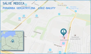 PORADNIA GERIATRYCZNA - SALVE MEDICA - UL. SZPARAGOWA 10,  ŁÓDŹ-BAŁUTY