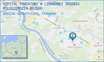 ODDZIAŁ GERIATRYCZNY - SZPITAL POWIATOWY W LIMANOWEJ IMIENIA MIŁOSIERDZIA BOŻEGO - UL. JÓZEFA PIŁSUDSKIEGO 61,  LIMANOWA