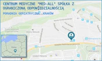PORADNIA GERIATRYCZNA - CENTRUM MEDYCZNE "MED-ALL" SPÓŁKA Z OGRANICZONĄ ODPOWIEDZIALNOŚCIĄ - BUDZISZYŃSKA 1,  KRAKÓW
