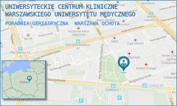 PORADNIA GERIATRYCZNA - UNIWERSYTECKIE CENTRUM KLINICZNE WARSZAWSKIEGO UNIWERSYTETU MEDYCZNEGO - WILLIAMA HEERLEINA LINDLEYA 4,  WARSZAWA OCHOTA