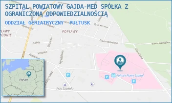 ODDZIAŁ GERIATRYCZNY - SZPITAL POWIATOWY GAJDA-MED SPÓŁKA Z OGRANICZONĄ ODPOWIEDZIALNOŚCIĄ - TEOFILA KWIATKOWSKIEGO 19,  PUŁTUSK