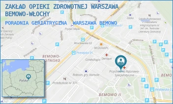 PORADNIA GERIATRYCZNA - ZAKŁAD OPIEKI ZDROWOTNEJ WARSZAWA BEMOWO-WŁOCHY - WROCŁAWSKA 19,  WARSZAWA BEMOWO