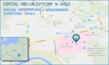 ODDZIAŁ GERIATRYCZNY I NADCIŚNIENIA TĘTNICZEGO - SZPITAL SPECJALISTYCZNY W JAŚLE - UL. LWOWSKA 22,  JASŁO
