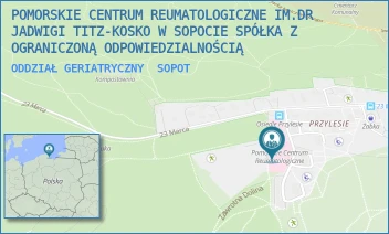 ODDZIAŁ GERIATRYCZNY - POMORSKIE CENTRUM REUMATOLOGICZNE IM.DR JADWIGI TITZ-KOSKO W SOPOCIE SPÓŁKA Z OGRANICZONĄ ODPOWIEDZIALNOŚCIĄ - UL. 23 MARCA 93,  SOPOT