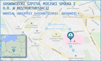 ODDZIAŁ GERIATRII I DIABETOLOGII - SOSNOWIECKI SZPITAL MIEJSKI SPÓŁKA Z O.O. W RESTRUKTURYZACJI - UL. EMILA ZEGADŁOWICZA 3,  SOSNOWIEC