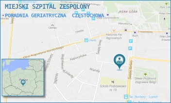 PORADNIA GERIATRYCZNA - MIEJSKI SZPITAL ZESPOLONY - UL. BONY 1/3,  CZĘSTOCHOWA