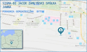 PORADNIA GERIATRYCZNA - SIGMA-BI JACEK ZAMŁYŃSKI SPÓŁKA JAWNA - UL. IGNACEGO CHRZANOWSKIEGO 23,  BYTOM