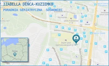 PORADNIA GERIATRYCZNA - IZABELLA DEŃCA-KUZIEMKO - UL. STEFANA KISIELEWSKIEGO 2,  SOSNOWIEC