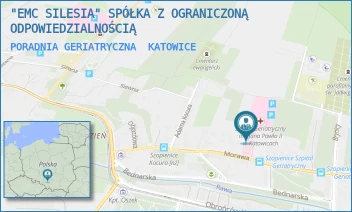 PORADNIA GERIATRYCZNA - "EMC SILESIA" SPÓŁKA Z OGRANICZONĄ ODPOWIEDZIALNOŚCIĄ - UL. MORAWA 31,  KATOWICE