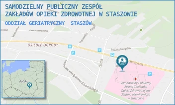ODDZIAŁ GERIATRYCZNY - SAMODZIELNY PUBLICZNY ZESPÓŁ ZAKŁADÓW OPIEKI ZDROWOTNEJ W STASZOWIE - 11 LISTOPADA 78,  STASZÓW