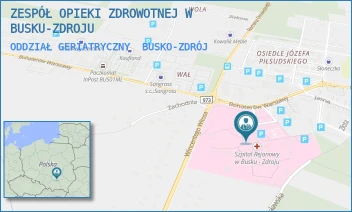 ODDZIAŁ GERIATRYCZNY - ZESPÓŁ OPIEKI ZDROWOTNEJ W BUSKU-ZDROJU - BOHATERÓW WARSZAWY 67,  BUSKO-ZDRÓJ