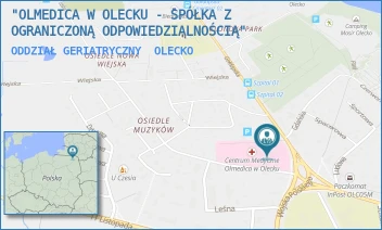 ODDZIAŁ GERIATRYCZNY - "OLMEDICA W OLECKU - SPÓŁKA Z OGRANICZONĄ ODPOWIEDZIALNOŚCIĄ" - GOŁDAPSKA 1,  OLECKO