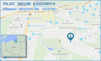 PORADNIA GERIATRYCZNA - POLSKI ZWIĄZEK NIEWIDOMYCH - PAUKSZTY 57,  OLSZTYN