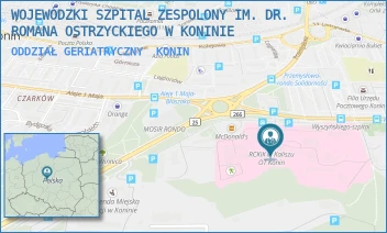 ODDZIAŁ GERIATRYCZNY - WOJEWÓDZKI SZPITAL ZESPOLONY IM. DR. ROMANA OSTRZYCKIEGO W KONINIE - KARDYNAŁA S. WYSZYŃSKIEGO 1,  KONIN