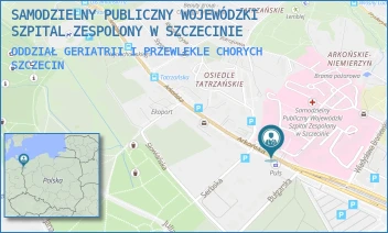 ODDZIAŁ GERIATRII I PRZEWLEKLE CHORYCH - SAMODZIELNY PUBLICZNY WOJEWÓDZKI SZPITAL ZESPOLONY W SZCZECINIE - ARKOŃSKA 4,  SZCZECIN