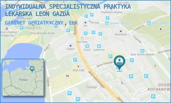 GABINET GERIATRYCZNY - INDYWIDUALNA SPECJALISTYCZNA PRAKTYKA LEKARSKA LEON GAZDA - JANA MATEJKI 4,  EŁK