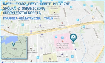 PORADNIA GERIATRYCZNA - NASZ LEKARZ PRZYCHODNIE MEDYCZNE SPÓŁKA Z OGRANICZONĄ ODPOWIEDZIALNOŚCIĄ - STEFANA BATOREGO 18-22,  TORUŃ